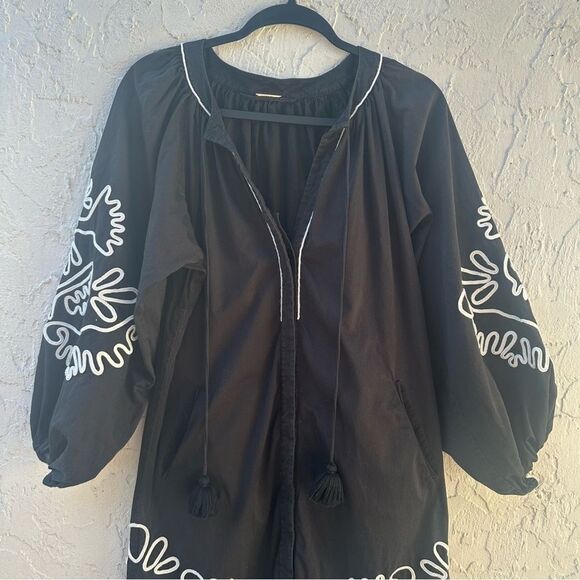 ALEXIS Belia Dress Women XS Maxi Boho Cottagecore Artsy Oversized - Picture 3 of 9